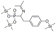 [1-(Isopropylideneamino)-2-[4-(trimethylsiloxy)phenyl ]ethyl ]phosphonic acid bis(trimethylsilyl) ester Structure,56227-26-0Structure