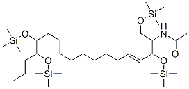 N-[1-[[(trimethylsilyl)oxy]methyl ]-2,13,14-tris[(trimethylsilyl)oxy]-3-heptadecenyl ]acetamide Structure,56247-93-9Structure