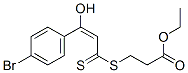 3-[[3-(4-Bromophenyl)-3-hydroxy-1-thioxo-2-propenyl ]thio]propionic acid ethyl ester Structure,56248-41-0Structure