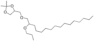 2,2-Dimethyl-4-[[(2-propoxyhexadecyl)oxy]methyl ]-1,3-dioxolane Structure,56256-28-1Structure