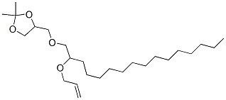 2,2-Dimethyl-4-[[[2-(2-propenyloxy)hexadecyl ]oxy]methyl ]-1,3-dioxolane Structure,56256-32-7Structure