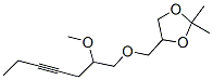 4-[[(2-Methoxy-4-heptynyl)oxy]methyl ]-2,2-dimethyl-1,3-dioxolane Structure,56256-44-1Structure