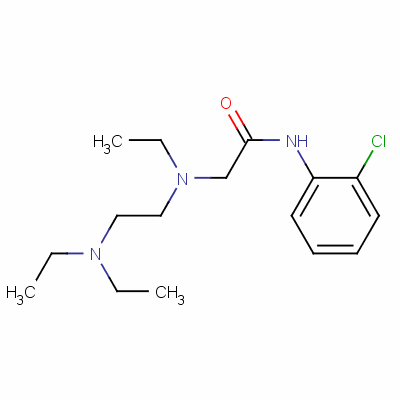 Acetamide,n-(2-chlorophenyl)-2-[[2-(diethylamino)ethyl]ethylamino]- Structure,5626-25-5Structure