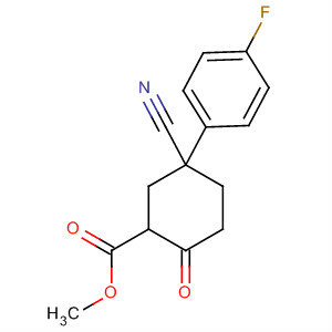 Methyl 5-cyano-5-(4-fluorophenyl)-2-oxocyclohexanecarboxylate Structure,56326-95-5Structure