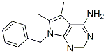 7-Benzyl-5,6-dimethyl-7h-pyrrolo[2,3-d]pyrimidin-4-amine Structure,56344-53-7Structure