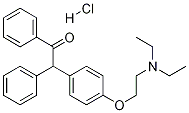 Deschloro-1,2-dihydro-2-oxo clomiphene hydrochloride salt Structure,5635-70-1Structure