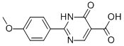 1,4-Dihydro-2-(4-methoxyphenyl)-4-oxo-5-pyrimidinecarboxylic acid Structure,56406-28-1Structure