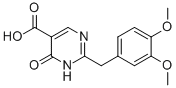 2-[(3,4-Dimethoxyphenyl)methyl ]-1,4-dihydro-4-oxo-5-pyrimidinecarboxylic acid Structure,56406-38-3Structure