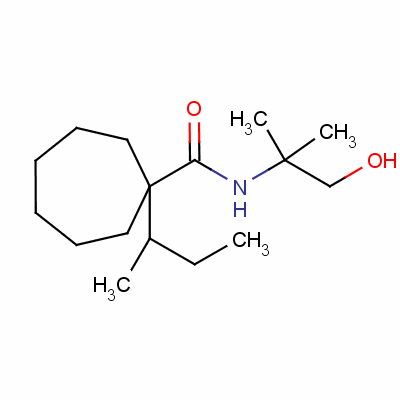 1-Sec-butyl-n-(2’-hydroxy-1’,1’-dimethylethyl)cycloheptanecarboxamide Structure,56471-42-2Structure