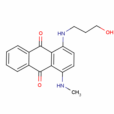 1-[(3-Hydroxypropyl)amino]-4-(methylamino)anthraquinone Structure,56504-94-0Structure