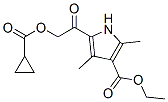 1H-pyrrole-3-carboxylicacid,5-[[(cyclopropylcarbonyl)oxy]acetyl ]-2,4-dimethyl-,ethylester(9ci) Structure,565216-89-9Structure