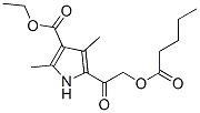 1H-pyrrole-3-carboxylicacid,2,4-dimethyl-5-[[(1-oxopentyl)oxy]acetyl ]-,ethylester(9ci) Structure,565217-02-9Structure