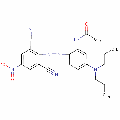 N-[2-[(2,6-dicyano-4-nitrophenyl)azo]-5-(dipropylamino)phenyl ]acetamide Structure,56532-53-7Structure