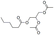 Hexanoic acid 2,3-bis(acetyloxy)propyl ester Structure,56554-36-0Structure