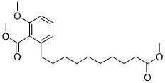 3-Methoxy-2-methoxycarbonylbenzenedecanoic acid methyl ester Structure,56554-82-6Structure