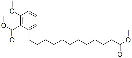 3-Methoxy-2-methoxycarbonylbenzenedodecanoic acid methyl ester Structure,56554-83-7Structure