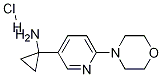 1-(6-Morpholinopyridin-3-yl)cyclopropanamine Structure,566161-18-0Structure