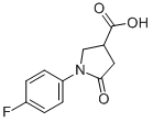 1-(4-Fluoro-phenyl)-5-oxo-pyrrolidine-3-carboxylic acid Structure,56617-43-7Structure