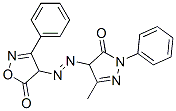 4-[(4,5-Dihydro-3-methyl-5-oxo-1-phenyl-1h-pyrazol-4-yl)azo]-3-phenylisoxazol-5(4h)-one Structure,56666-64-9Structure