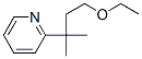 2-(3-Ethoxy-1,1-dimethylpropyl)pyridine Structure,56666-91-2Structure