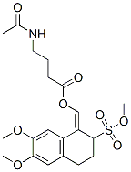 4-(Acetylamino)butyric acid [3,4-dihydro-6,7-dimethoxy-2-(methoxysulfonyl)naphthalen-1(2h)-ylidene]methyl ester Structure,56701-28-1Structure