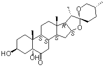 Spirostan-6-one, 3,5-dihydroxy-, (3b,5a,25r)- Structure,56786-63-1Structure