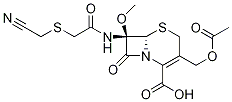 7-[[[(Cyanomethyl)thio]acetyl]amino]-7-methoxy cephalosporanic acid Structure,56796-16-8Structure