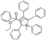 7-Methyl-1,4,5,6,7-pentaphenyl-7-silabicyclo[2.2.1]hept-5-ene-2-carboxylic acid ethyl ester Structure,56805-06-2Structure