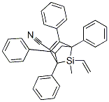 7-Vinyl-7-methyl-1,4,5,6-tetraphenyl-7-silabicyclo[2.2.1]hept-5-ene-2-carbonitrile Structure,56805-08-4Structure