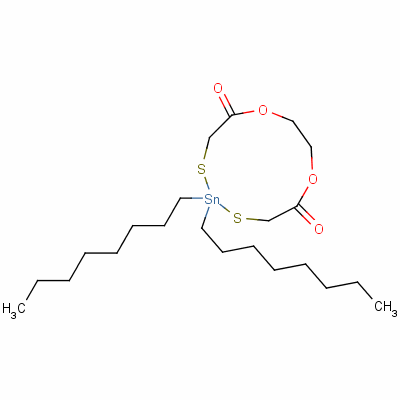 2,2-Dioctyl-1,3-dioxa-6,9-dithia-2-stannacycloundecane-4,11-dione Structure,56875-68-4Structure