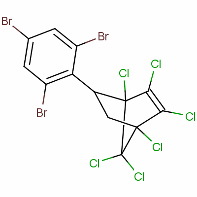 1,2,3,4,7,7-Hexachloro-5-(tribromophenyl)bicyclo[2.2.1]hept-2-ene Structure,56890-89-2Structure