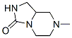 Imidazo[1,5-a]pyrazin-3(2h)-one,hexahydro-7-methyl-(9ci) Structure,56904-16-6Structure