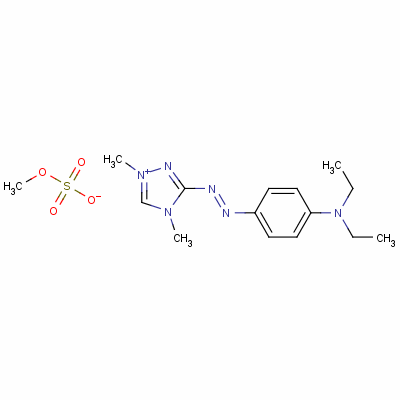 3-[[4-(Diethylamino)phenyl]azo]-1,4-dimethyl-1h-1,2,4-triazolium methyl sulphate Structure,56935-85-4Structure