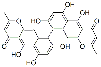 [As,(+)]-5,5’,6,6’,8,8’-hexahydroxy-2,2’-dimethyl-9,9’-bi[4h-naphtho[2,3-b]pyran]-4,4’-dione Structure,56994-05-9Structure