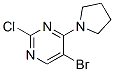 Pyrimidine, 5-bromo-2-chloro-4-(1-pyrrolidinyl)- Structure,57054-90-7Structure