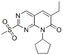 Pyrido[2,3-d]pyrimidin-7(8h)-one, 8-cyclopentyl-6-ethyl-2-(methylsulfonyl)- Structure,571189-26-9Structure