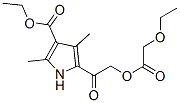 1H-pyrrole-3-carboxylicacid,5-[[(ethoxyacetyl)oxy]acetyl ]-2,4-dimethyl-,ethylester(9ci) Structure,571922-83-3Structure