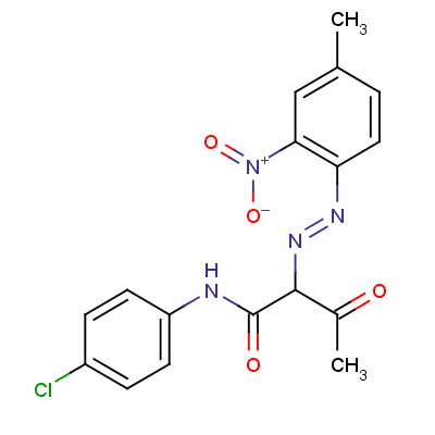 N-(4-chlorophenyl)-2-[(4-methyl-2-nitrophenyl)azo]-3-oxobutyramide Structure,57206-89-0Structure