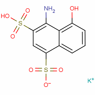 Potassium hydrogen 4-amino-5-hydroxynaphthalene-1,3-disulphonate Structure,57248-90-5Structure