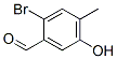 2-Bromo-5-hydroxy-4-methylbenzaldehyde Structure,57295-31-5Structure