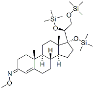 (20S)-17,20,21-tris(trimethylsiloxy)pregn-4-en-3-one o-methyl oxime Structure,57325-74-3Structure