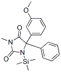 5-(3-Methoxyphenyl)-3-methyl-5-phenyl-1-(trimethylsilyl)-2,4-imidazolidinedione Structure,57326-22-4Structure