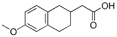 (6-Methoxy-1,2,3,4-tetrahydro-naphthalen-2-yl)-acetic acid Structure,57351-00-5Structure