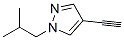 1H-pyrazole,4-ethynyl-1-(2-methylpropyl)-(9ci) Structure,573982-82-8Structure