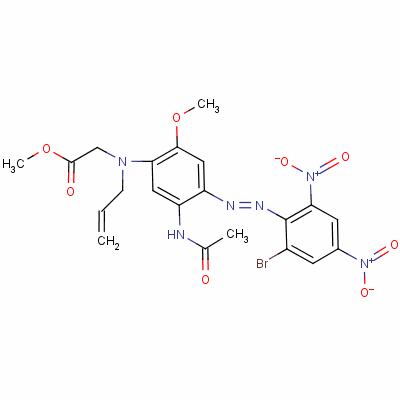 Methyl n-[5-(acetylamino)-4-[(2-bromo-4,6-dinitrophenyl)azo]-2-methoxyphenyl ]-n-allylglycinate Structure,57414-26-3Structure