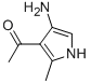 Ethanone,1-(4-amino-2-methyl-1h-pyrrol-3-yl)-(9ci) Structure,57435-78-6Structure