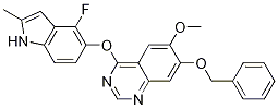 7-(Benzyloxy)-4-(4-fluoro-2-methyl-1h-indol-5-yloxy)-6-methoxyquinazoline Structure,574745-75-8Structure