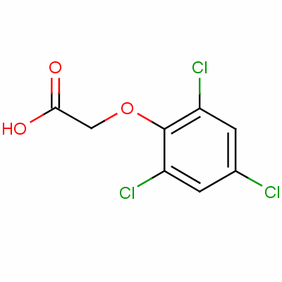 2,4,6-Trichlorophenoxyacetic acid Structure,575-89-3Structure