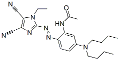 2-[2-(Acetylamino)-4-(dibutylamino)phenylazo]-1-ethyl-1h-imidazole-4,5-dicarbonitrile Structure,57563-19-6Structure