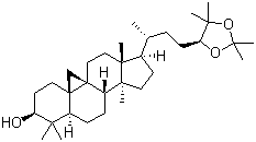 (24S)-cycloartane-3,24,25-triol 24,25-acetonide Structure,57576-31-5Structure